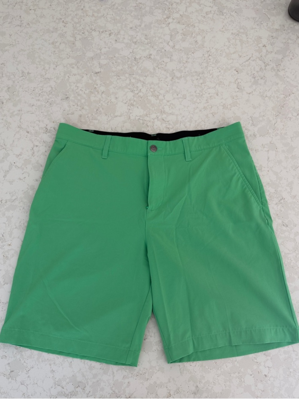 Men's Adidas Green Stretch Golf Shorts